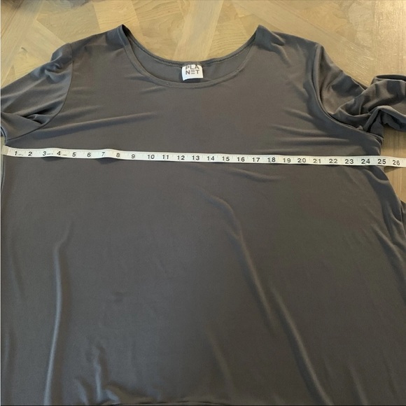 Planet Lauren G Grossman tunic top one Size Scoop Neck Asymmetric - Picture 9 of 10